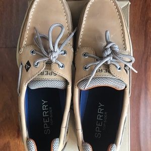 Men’s Sperry Lanyard 2 Eye Linen Sz 8